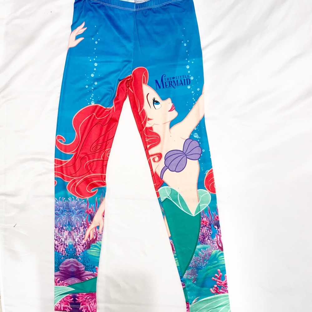 Disney The Little Mermaid Leggings Sz L